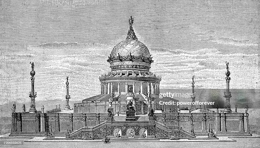 Christopher Columbus Monument Project by José MarÃn-Baldo - 19th Century