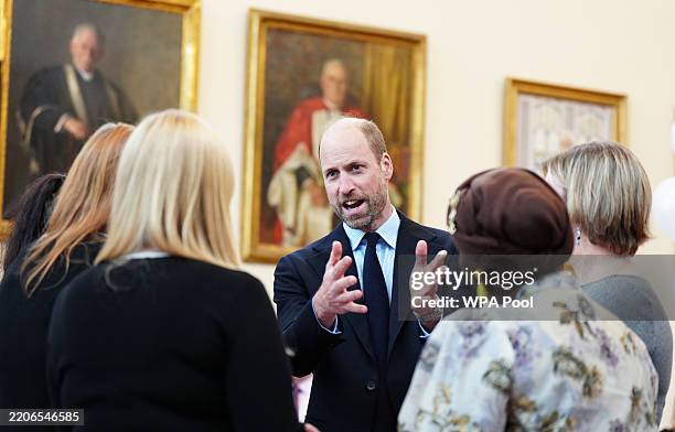 Prince William, Prince of Wales attends a graduation event marking the launch of Invisible Cities Aberdeen, a project formed in partnership with...