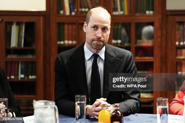 Prince William, Prince of Wales attends a graduation event marking the launch of Invisible Cities Aberdeen, a project formed in partnership with...