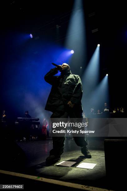 Jayceon Terrell Taylor aka "The Game" performs live on stage during 'The Documentary 20th Anniversary Tour' at L'Olympia on March 23, 2025 in Paris,...