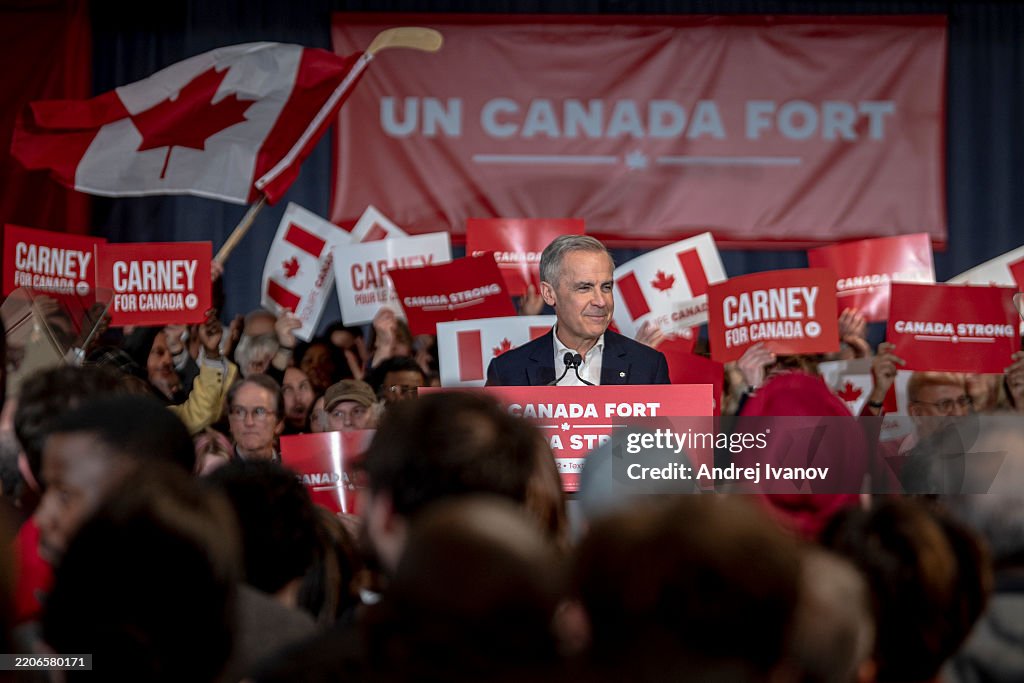 Canadian Prime Minister Mark Carney Campaigns In Montreal Ahead Of National Election
