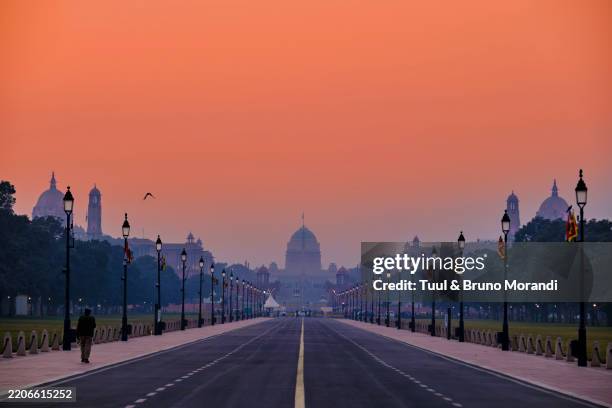 india, delhi, new delhi, the rashtrapati bhavan - new delhi stock pictures, royalty-free photos & images
