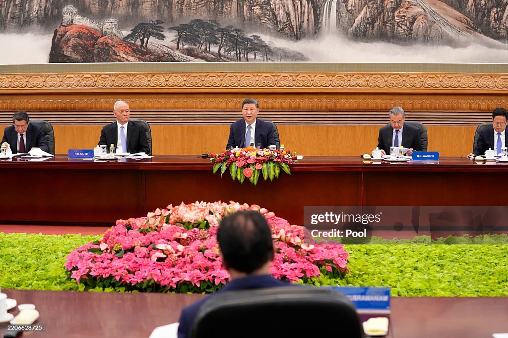 Chinese President Xi Jinping Hosts Meeting With Global Business Leaders
