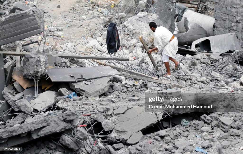 United States Aerial Attacks Targeted Sana'a In Yemen 2025