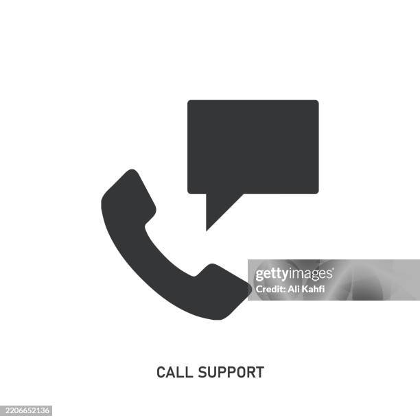 call support glyph solid icon. solid icon that can be applied anywhere, simple, pixel perfect and modern style. - dispatcher stock illustrations
