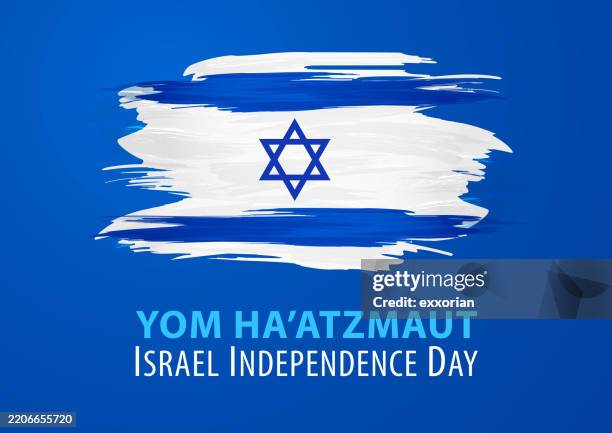 israel independence day symbol - israeli independence day stock illustrations