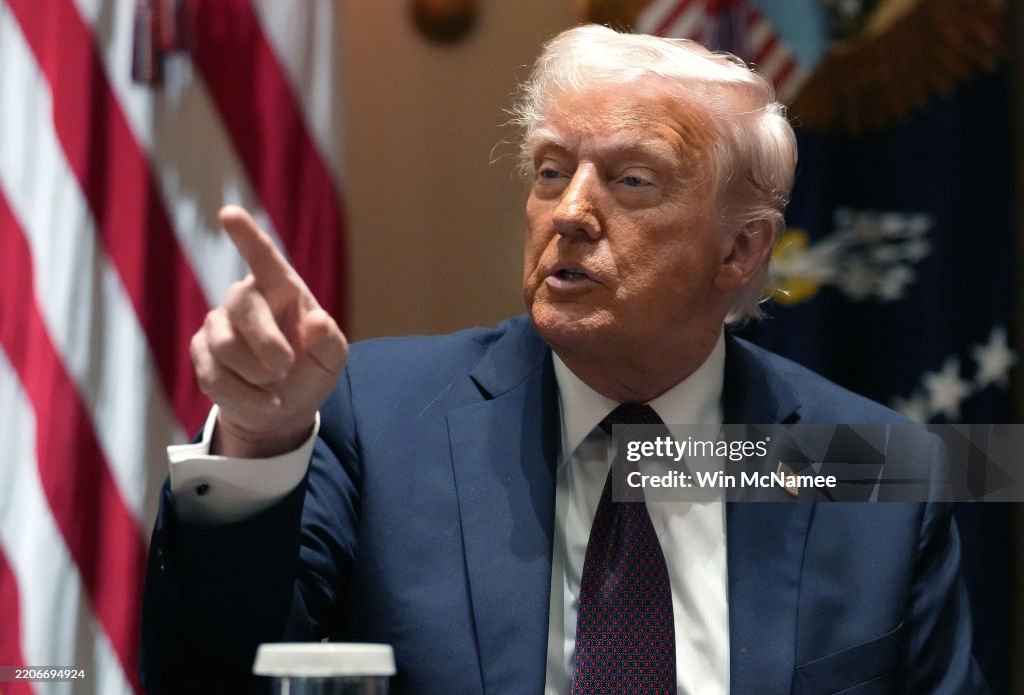 President Trump Holds A Cabinet Meeting At The White House