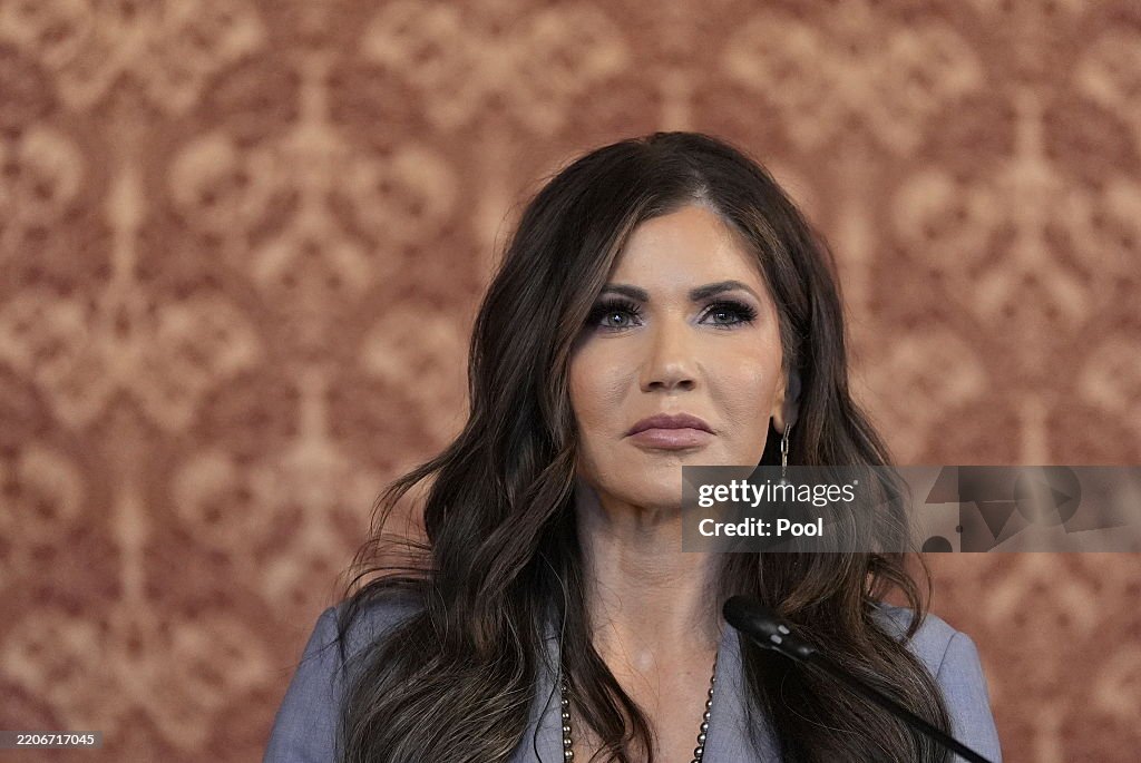 Homeland Security Secretary Kristi Noem Tours Notorious Prison During Trip To El Salvador