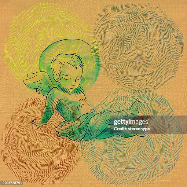 abstract sphere cupid - draw straws stock illustrations