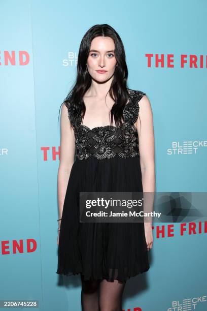Sarah Pidgeon attends "The Friend" New York Premiere at iPic Theater on March 24, 2025 in New York City.