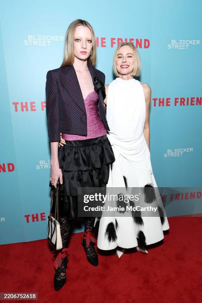 Kai Schreiber and Naomi Watts attend "The Friend" New York Premiere at iPic Theater on March 24, 2025 in New York City.