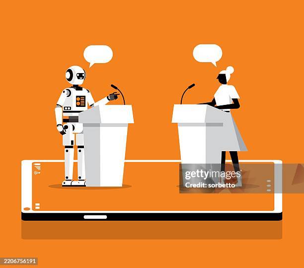 competition - robotic process automation stock illustrations