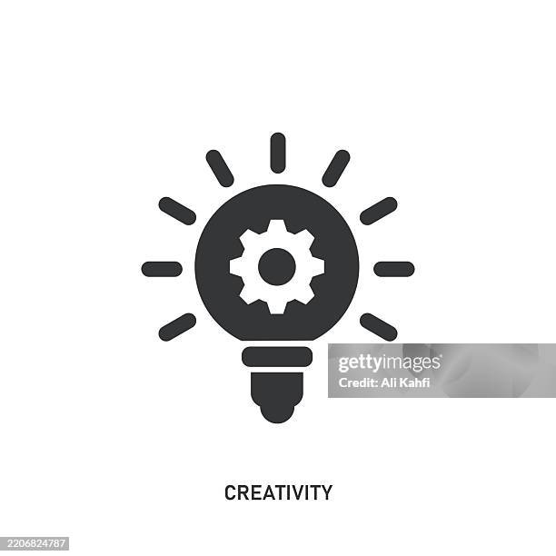 creativity glyph solid icon. solid icon that can be applied anywhere, simple, pixel perfect and modern style. - bespoke solutions stock illustrations