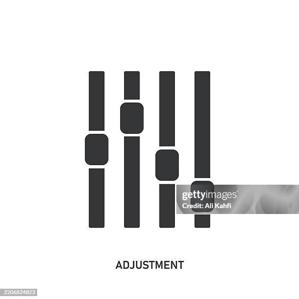 adjustment glyph solid icon. solid icon that can be applied anywhere, simple, pixel perfect and modern style. - car tuning stock illustrations