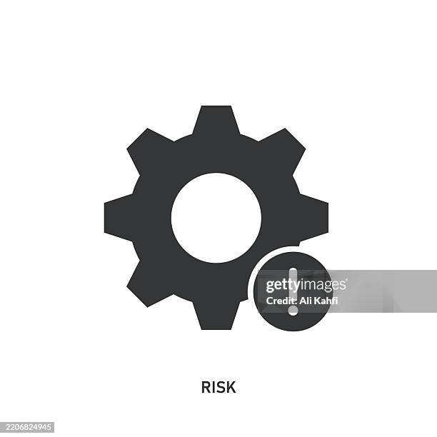 risk glyph solid icon. solid icon that can be applied anywhere, simple, pixel perfect and modern style. - system failure stock illustrations