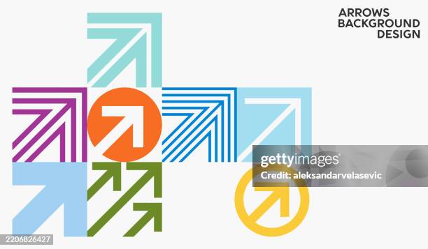illustrazioni stock, clip art, cartoni animati e icone di tendenza di freccia verso l'alto direzione sfondo - innovazione