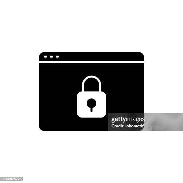 safe browsing solid flat design icon. the icon is suitable for web design, mobile apps, ui, ux, and gui design. - windows operating system stock illustrations