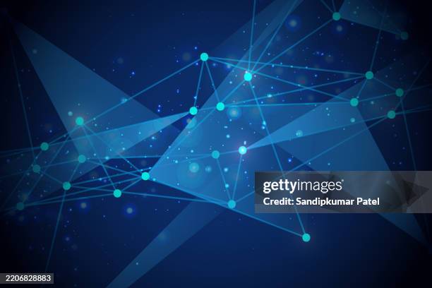 technological connections forming digital network design - molecular gastronomy stock illustrations