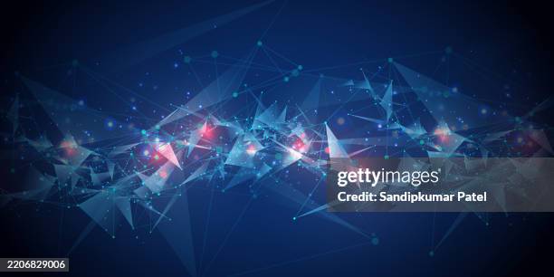 technological connections forming digital network design - molecular gastronomy stock illustrations