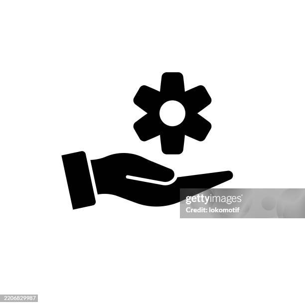 technical service solid flat design icon. the icon is suitable for web design, mobile apps, ui, ux, and gui design. - computer programmer white background stock illustrations