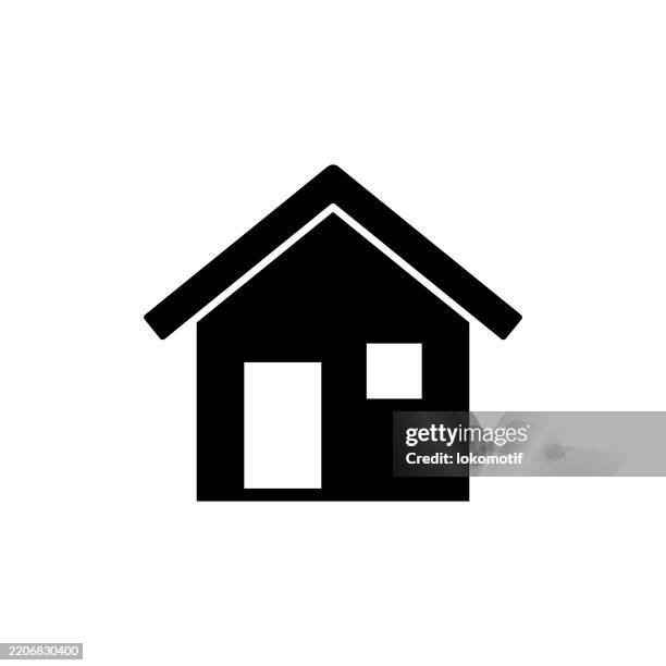 home solid flat design icon. the icon is suitable for web design, mobile apps, ui, ux, and gui design. - small changes stock illustrations