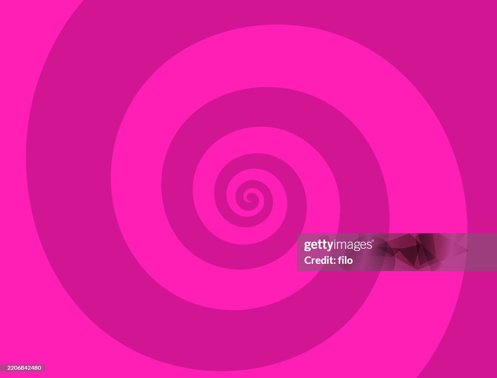 Pink Spiral Wave Abstract Background