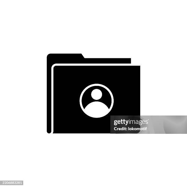 stockillustraties, clipart, cartoons en iconen met personal data solid flat design icon. the icon is suitable for web design, mobile apps, ui, ux, and gui design. - project scope icon