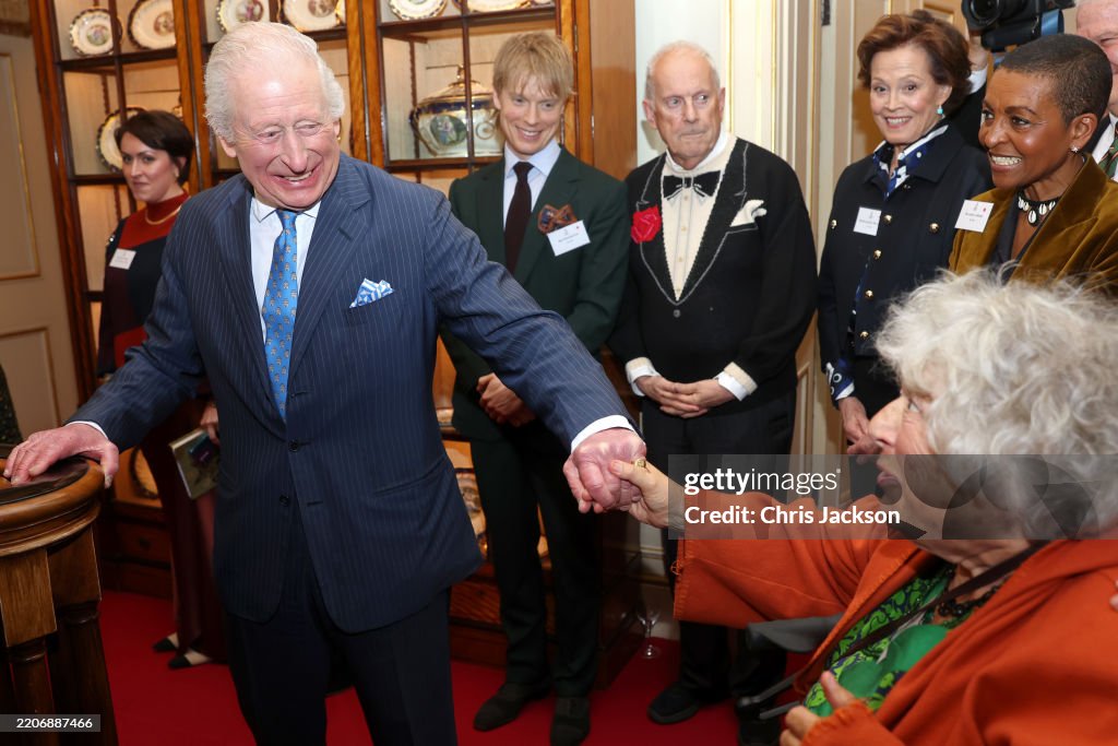 The Queen Hosts A Reception To Mark The Launch Of The Queen's Reading Room Medal