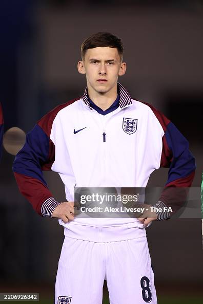 Christopher Rigg England Christopher Rigg of England lines up prior to the UEFA U19 EURO Elite ...