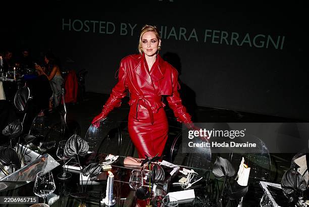 Chiara Ferragni attends the Manokhi X Elle Magazine event during the Mercedes-Benz Bucharest Fashion Week 2025 on March 29, 2025 in Bucharest,...