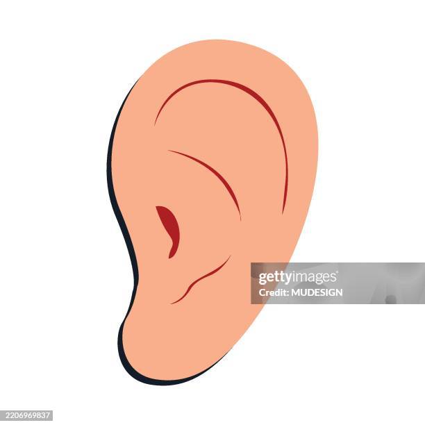 ear listen vector icon on isolated background. - audition stock illustrations