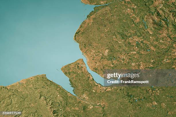 liverpool satellite topographic map 3d render true color - map stock pictures, royalty-free photos & images