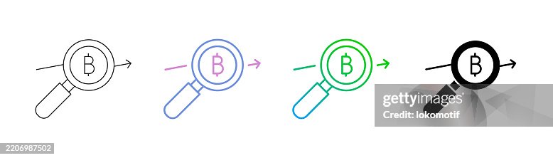 Bitcoin Analyzing Icon has four styles: Editable Stroke Line, Duocolor Line, Gradient Line, and Solid. It is suitable for web design, mobile apps, UI, UX, and GUI design. Bitcoin Analyzing Icon has four styles: Editable Stroke Line, Duocolor Line, Gradient Line, and Solid. It is suitable for web design, mobile apps, UI, UX, and GUI design.