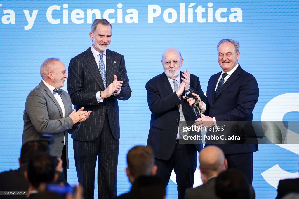 King Felipe Of Spain Presents The "National Award For Sociology And Political Science" 2024