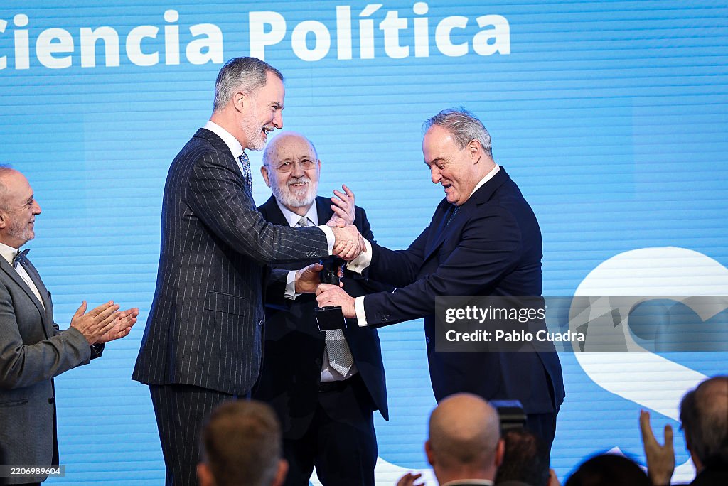 King Felipe Of Spain Presents The "National Award For Sociology And Political Science" 2024