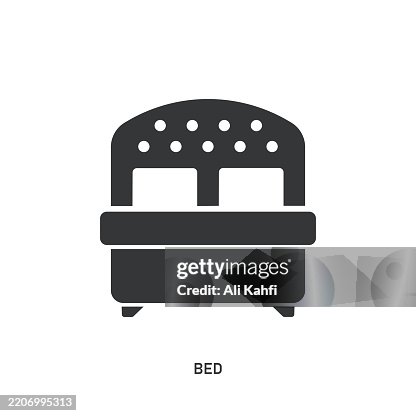 Bed glyph solid icon. Solid icon that can be applied anywhere, simple, pixel perfect and modern style. Bed glyph solid icon. Solid icon that can be applied anywhere, simple, pixel perfect and modern style.