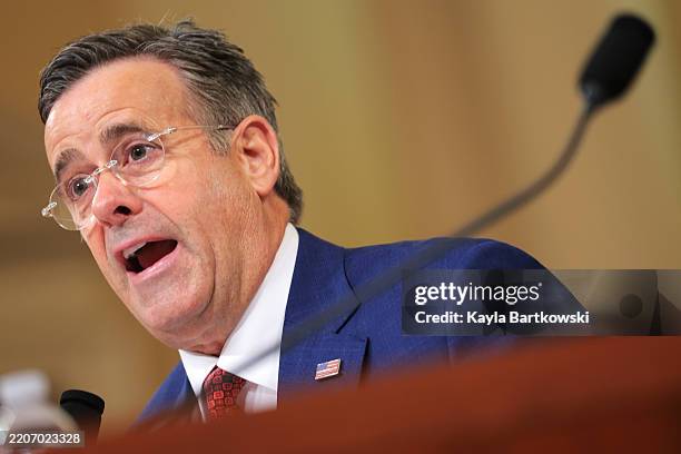 Central Intelligence Agency Director John Ratcliffe testifies during an annual worldwide threats assessment hearing at the Longworth House Office...