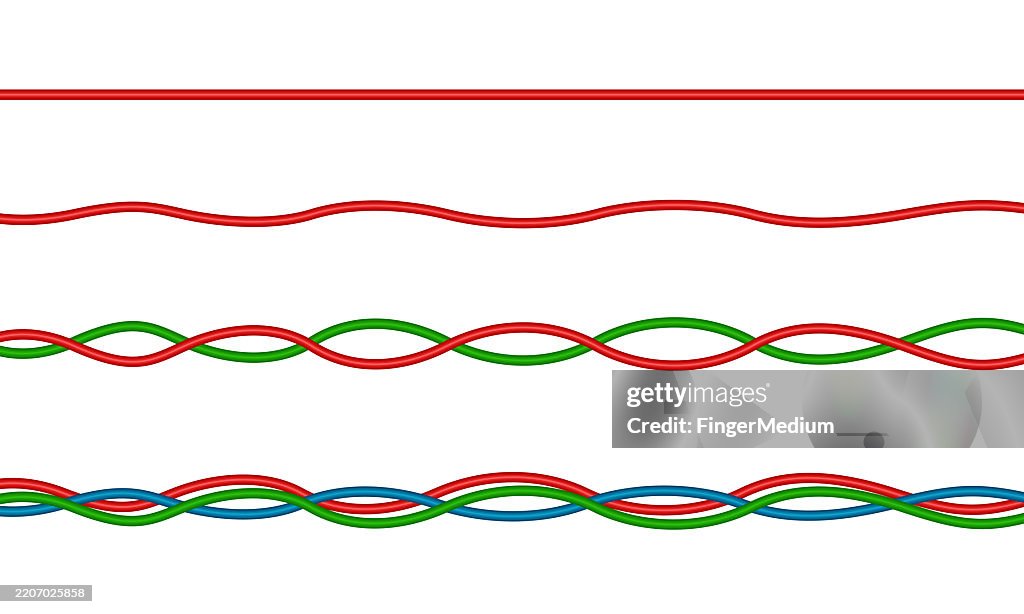 Electrical Wires Vector Set High-Res Vector Graphic - Getty Images
