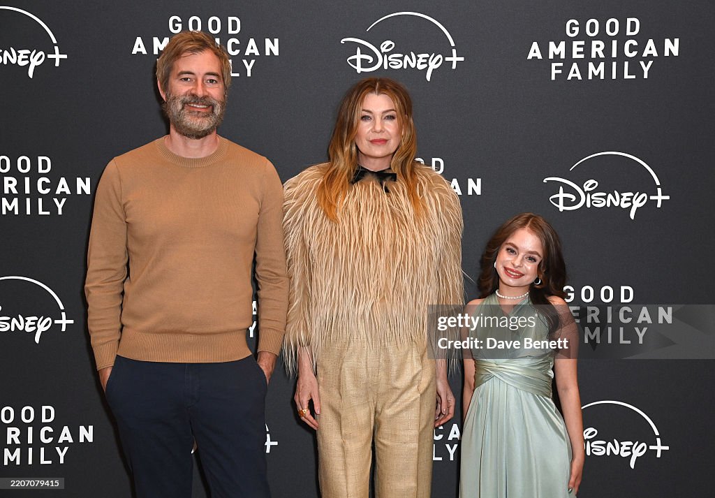 Mark Duplass, Ellen Pompeo and Imogen Faith Reid attend a BAFTA... News ...