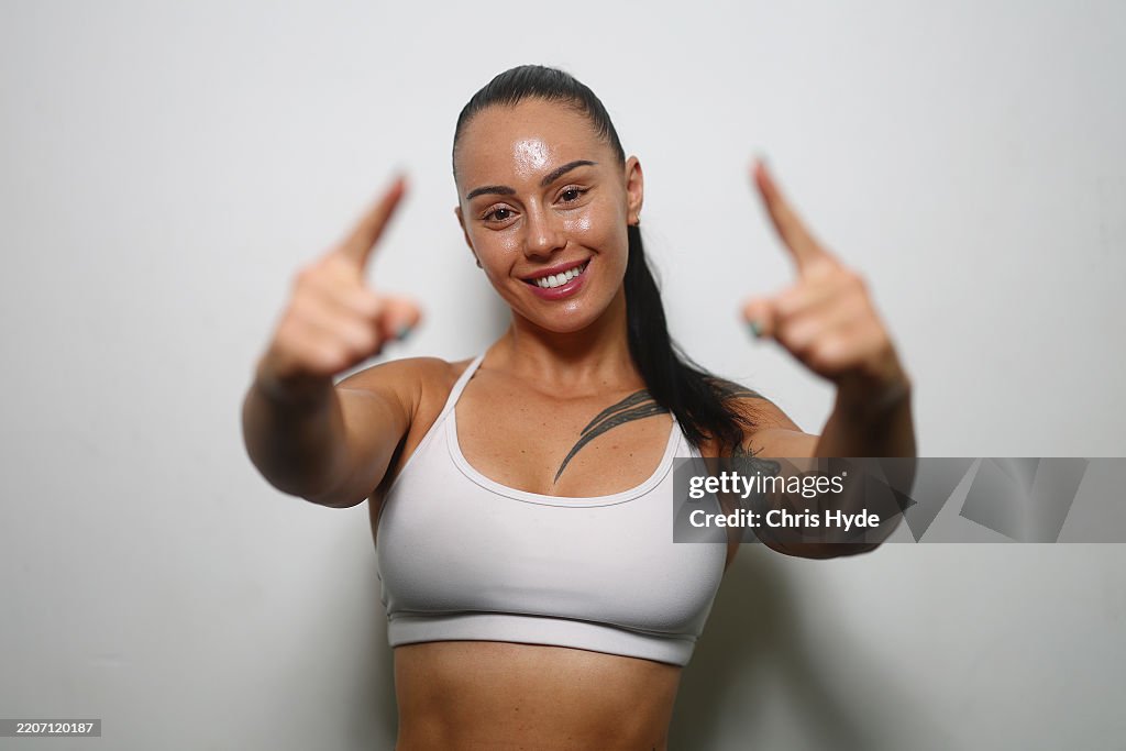 Cheronskee R. Johnson WBA Bantamweight World Champion Cherneka Johnson poses during a... News ...