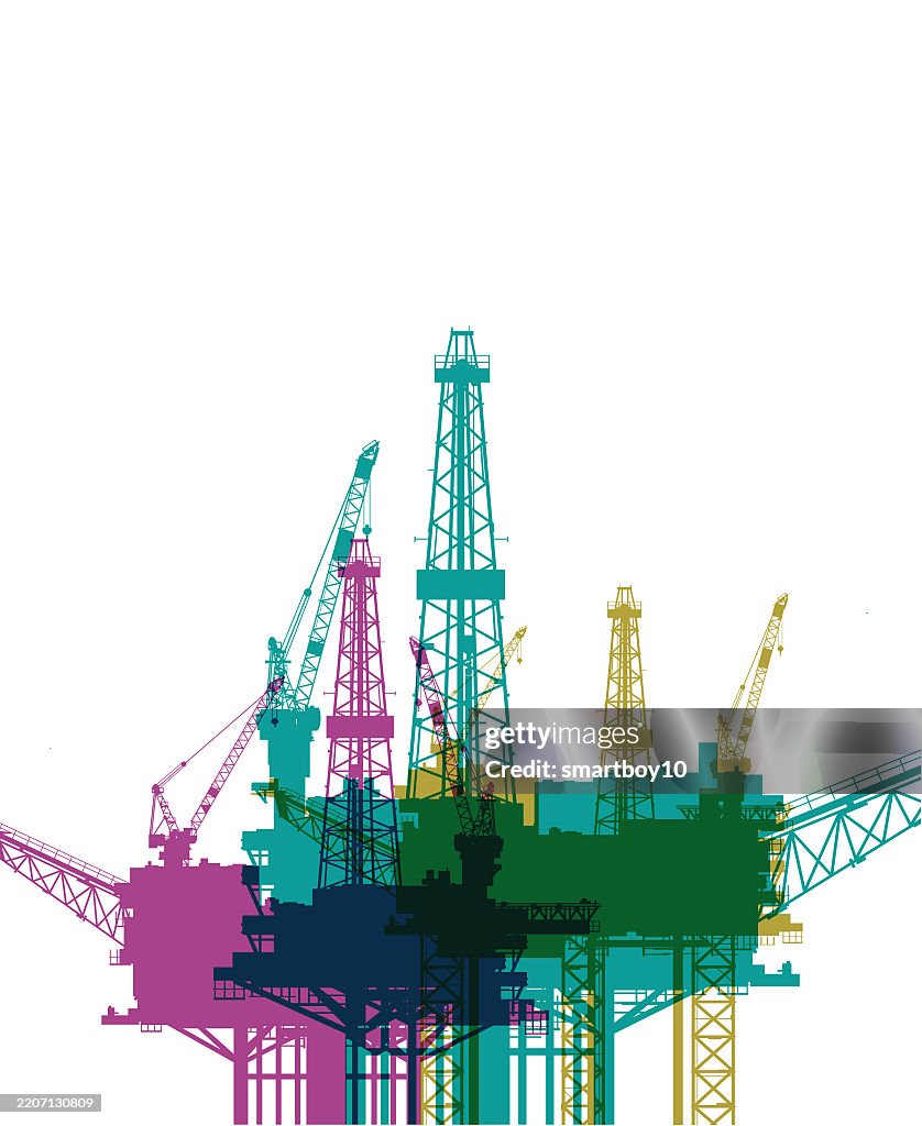 Printable Oil Rig Oil Rigs Or Platforms High-Res Vector Graphic - Getty Images