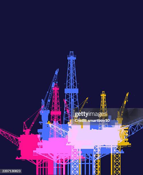 Stock Vector Rigs Oil Rigs Or Platforms High-Res Vector Graphic - Getty Images