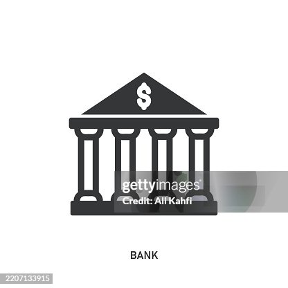 Bank glyph solid icon. Solid icon that can be applied anywhere, simple, pixel perfect and modern style. Bank glyph solid icon. Solid icon that can be applied anywhere, simple, pixel perfect and modern style.