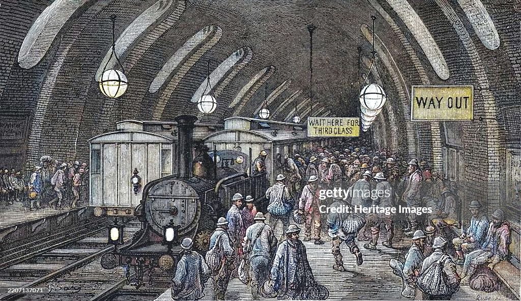 1872 Train 'The Workmen's Train', 1872. From,