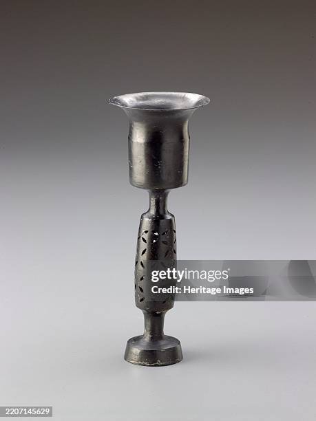 Stem cup with pierced bulbous stem, about 2000 B.C.E.. Creator: Unknown.