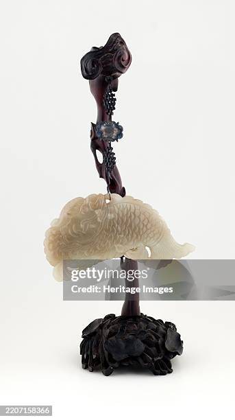 Carp pendant with stand, 19th century. Creator: Unknown.