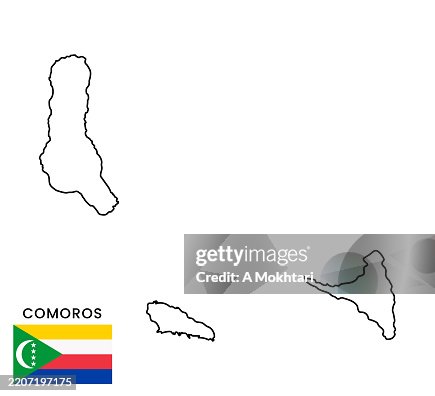 Comoros Map Icon. Comoros Map Icon.
