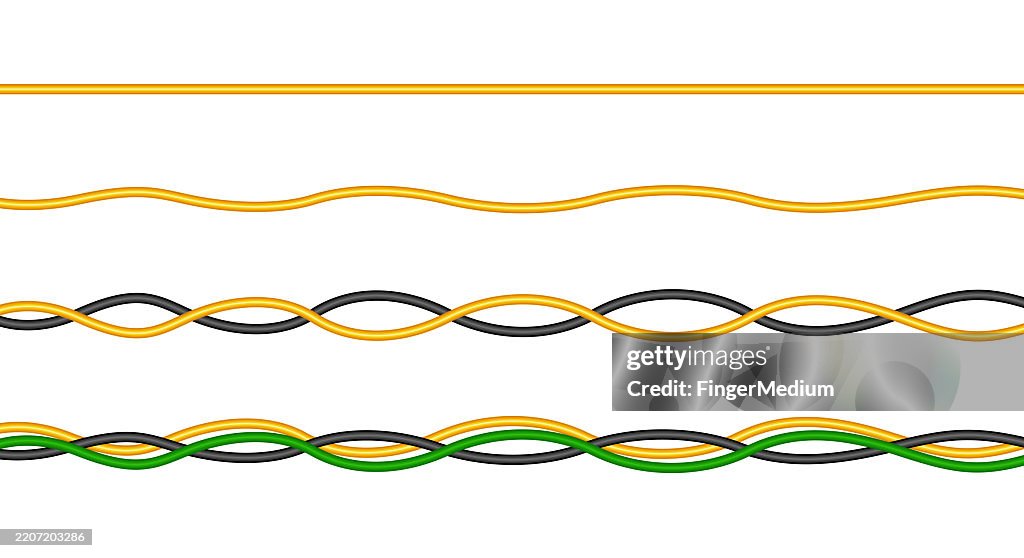 Electrical Wires Vector Set High-Res Vector Graphic - Getty Images