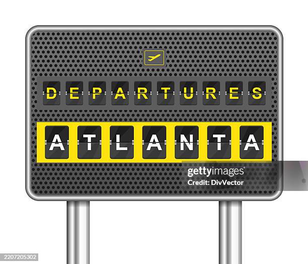 analog airport flip board vector illustration - digital signage display stock illustrations