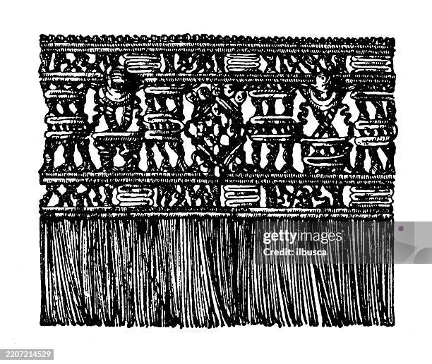 lace border ornament, decoration, design element - frayed rope stock illustrations